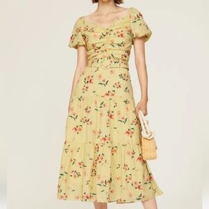 Paloma Blue Evie Floral Belted Midi Dress